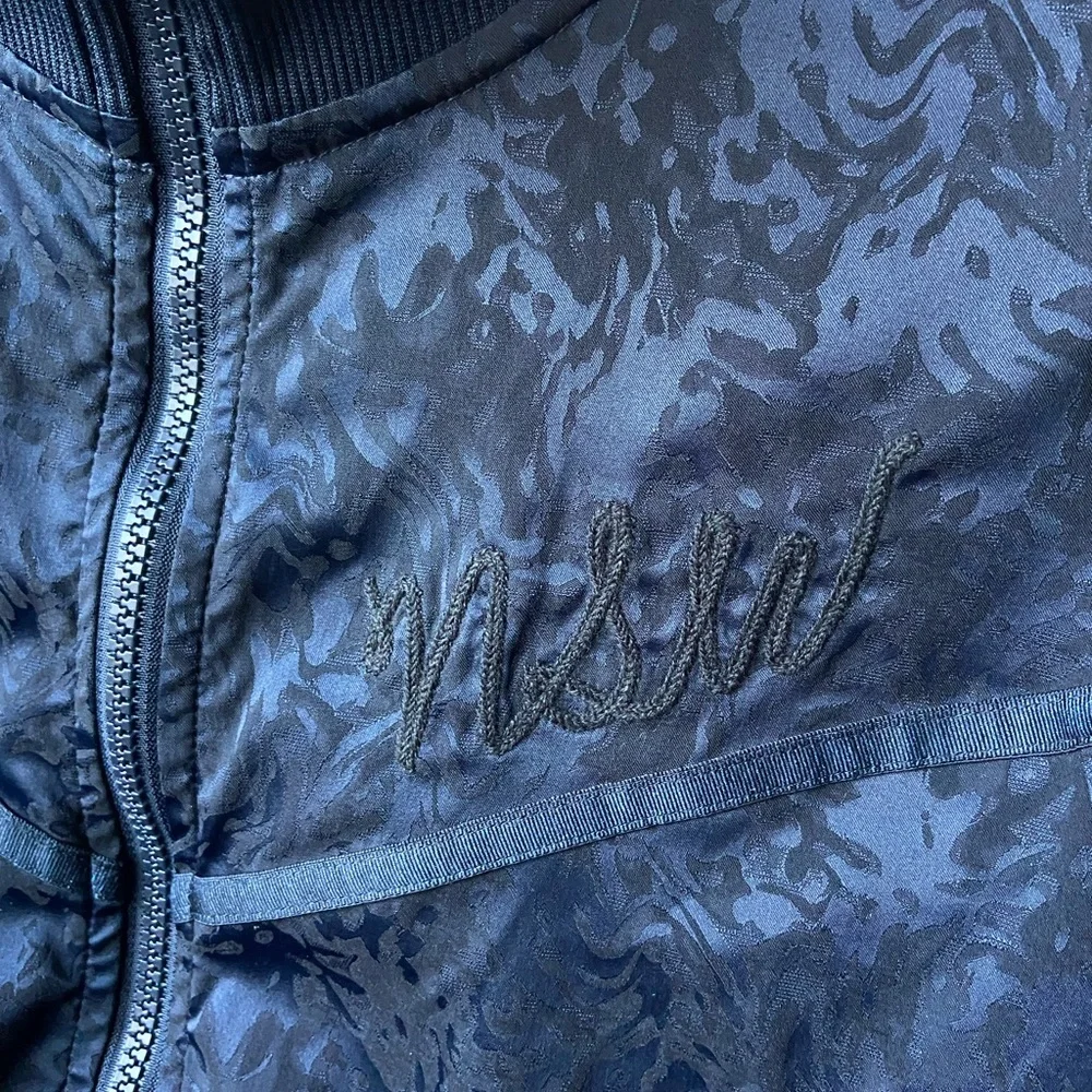 Nike full zip jacquard navy jacket, size M